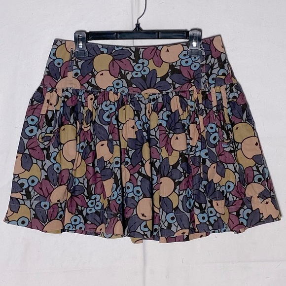 French Connection Dresses & Skirts - French Connection Fruit Print Fine Corduroy Mini Skirt 6
